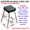 GHẾ ĐÔN INOX ĐEN XE SH AN TOÀN, YÊN NỆM ĐỆM 5KG, GIÁ 148.740 VND - ƯU ĐÃI 4