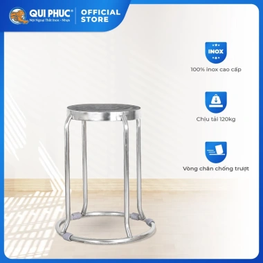 Ghế đôn inox QUI PHÚC 201/304 cao cấp trong nhà, ngoài trời, tiện lợi, giá 156,620₫ Ghế đôn inox QUI PHÚC 201/304 cao cấp trong nhà, ngoài trời, tiện lợi, giá 156,620₫