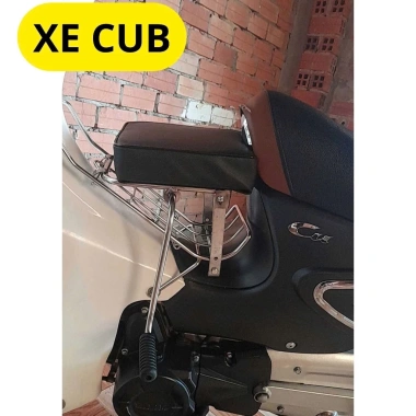 Ghế Đôn Số Exciter CUB Max Inox - Yên Nệm Đen An Toàn Cho Bé, Giá 138.960₫