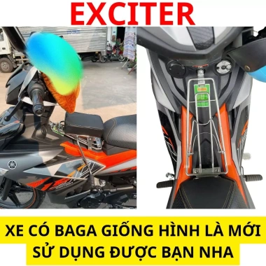 Ghế Đôn Số Inox Đen Yên Nệm An Toàn Cho Bé Xe Máy Số Cub Max Exciter 138.960₫