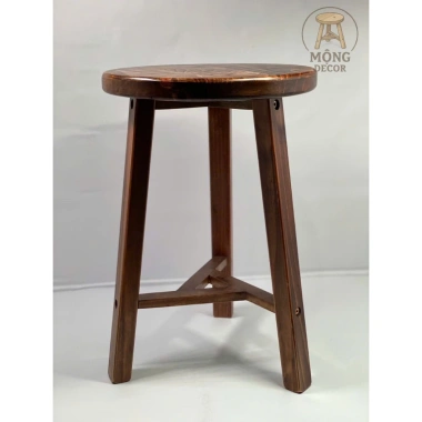 Ghế đôn tròn gỗ thông 30x30 cm – cao 30, 45, 60 cm – Mộng Decor Mt-30, bàn ghế cafe, kê chậu hoa, giảm giá 20% 2