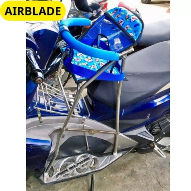 Ghế Ga Xếp Inox Gấp Gọn Airblade 2.014 Nay An Toàn Cho Bé Kèm Dây Đai 100x4cm 5