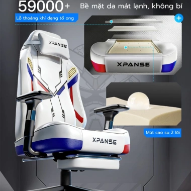 Ghế Game Xpanse Công Thái Học Đệm Thắt Lưng Tích Hợp, Ôm Sát Cột Sống – 2.498.000₫ 4