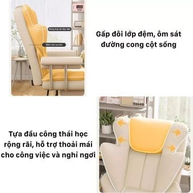 GHẾ GAMING CÔNG THÁI HỌC 150 độ GÁC CHÂN Bọc Da, Giá 2.2 Triệu HOT 2.025