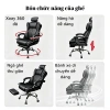Ghế Gaming Công Thái Học AURAWELL Bọc Da PU, Tựa Cổ & Ngả Lưng, Nâng Hạ, Gác Chân - Giá 1,499,000₫ 2