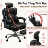 Ghế Gaming Công Thái Học AURAWELL Bọc Da PU, Tựa Cổ & Ngả Lưng, Nâng Hạ, Gác Chân - Giá 1,499,000₫ 3