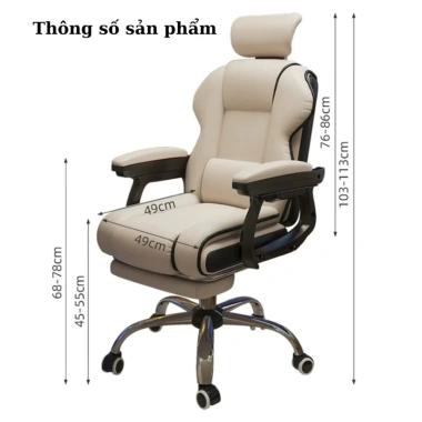 Ghế Gaming Công Thái Học Cao Cấp - Tựa Đầu Nâng Hạ, Ngả Lưng, Giá 1,7 triệu 6 Ghế Gaming Công Thái Học Cao Cấp - Tựa Đầu Nâng Hạ, Ngả Lưng, Giá 1,7 triệu 6