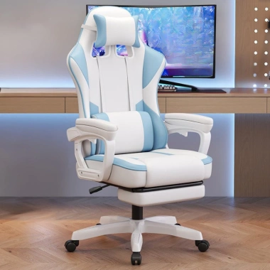 Ghế gaming công thái học cao cấp - Tựa đầu nâng hạ, ngả lưng tiện ích, xoay 360, chỉ 2.06 triệu 10 Ghế gaming công thái học cao cấp - Tựa đầu nâng hạ, ngả lưng tiện ích, xoay 360, chỉ 2.06 triệu 10