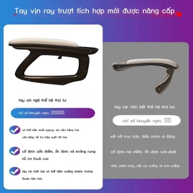 Ghế Gaming Công Thái Học Cao Cấp Xoay 360 Kèm Nạ Lưng, Gác Chân - Nhập Khẩu 1.7 Triệu