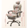 Ghế Gaming Công Thái Học Da PU Căng, Điều Chỉnh Tư Thế, Xoay, Tải 300kg - 600k 3