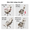 Ghế Gaming Công Thái Học Da PU Căng, Điều Chỉnh Tư Thế, Xoay, Tải 300kg - 600k 5