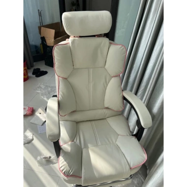 Ghế Gaming Công Thái Học Da PU Căng, Điều Chỉnh Tư Thế, Xoay, Tải 300kg - 600k