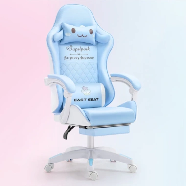 Ghế Gaming Công Thái Học Da PU Cao Cấp EAST SEAT Xoay 360 Ngả Lưng Nâng Độ Cao 2
