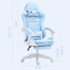 Ghế Gaming Công Thái Học Da PU Cao Cấp EAST SEAT Xoay 360 Ngả Lưng Nâng Độ Cao 3