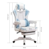 Ghế Gaming Công Thái Học Da PU Chịu Nước, Gác Chân Cao Cấp, Nâng Hạ Ngả Lưng, Chịu Tải 150kg Giá 2,07 Triệu 4