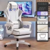 Ghế Gaming Công Thái Học Ngả Lưng 145 độ Nút Bấm Thế Hệ Mới Da PU Cao Cấp Gác Chân 800k