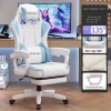 Ghế Gaming Công Thái Học Ngả Lưng 145 độ Nút Bấm Thế Hệ Mới Da PU Cao Cấp Gác Chân 800k 2