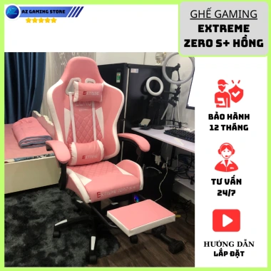 Ghế Gaming Extreme Zero S+ Hồng – Giá 1.155.000đ, livestream & học tập