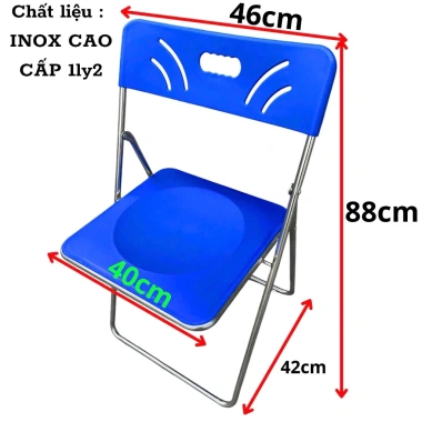 Ghế gấp gọn Inox mặt nhựa - Thiết kế văn phòng và cà phê, giá ưu đãi 337.500₫ 6 Ghế gấp gọn Inox mặt nhựa - Thiết kế văn phòng và cà phê, giá ưu đãi 337.500₫ 6