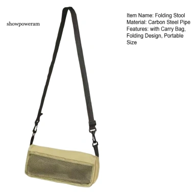 Ghế gấp Mini di động ngoài trời SPM – Nhẹ, gập lại, có túi đựng, cắm trại ba lô 3