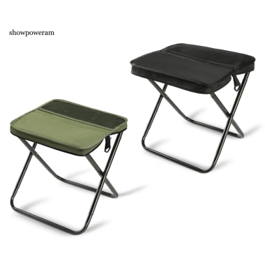 Ghế gấp Mini di động ngoài trời SPM – Nhẹ, gập lại, có túi đựng, cắm trại ba lô 6