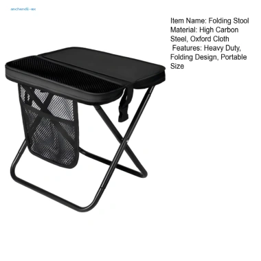 Ghế gấp Mini người lớn – Gập lại, di động, túi đựng, chống nước, nhẹ, cắm trại & bãi biển 3