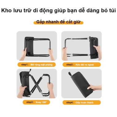Ghế Gấp Ngoài Trời Siêu Nhẹ, Tiện Lưu Trữ, Phù Hợp Cắm Trại Dã Ngoại, Du Lịch và Câu Cá - Giá 102.738 VND 3
