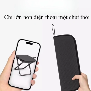 Ghế Gấp Ngoài Trời Siêu Nhẹ, Tiện Lưu Trữ, Phù Hợp Cắm Trại Dã Ngoại, Du Lịch và Câu Cá - Giá 102.738 VND 5