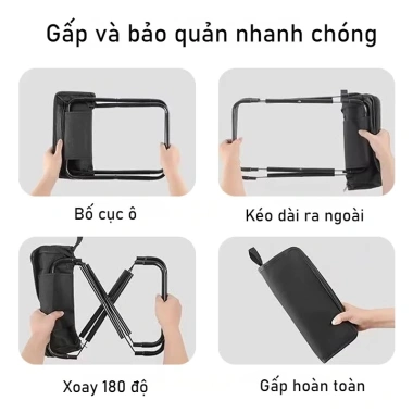 Ghế Gấp Ngoài Trời Siêu Nhẹ, Tiện Lưu Trữ, Phù Hợp Cắm Trại Dã Ngoại, Du Lịch và Câu Cá - Giá 102.738 VND 8