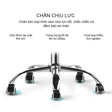 Ghế Giám Đốc cao cấp bọc da PU - tựa lưng điều chỉnh, chân xoay, đệm lưng thoải mái GHP032 giá ưu đãi 3.749.000đ 6