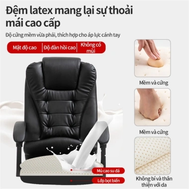 Ghế giám đốc cao cấp xoay 360 - Ghế văn phòng, ngủ trưa, máy tính, giá ưu đãi 1.19tr