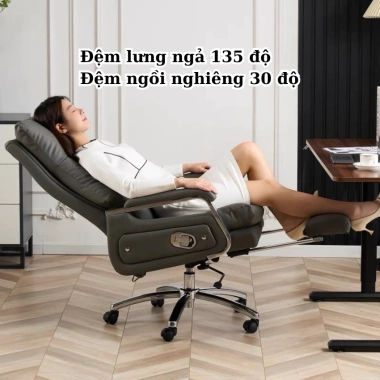 Ghế giám đốc Pehouse mát xa 7 điểm, xoay 360°, da PU, 2 đệm êm ái, giá 2.720.000₫ 4 Ghế giám đốc Pehouse mát xa 7 điểm, xoay 360°, da PU, 2 đệm êm ái, giá 2.720.000₫ 4