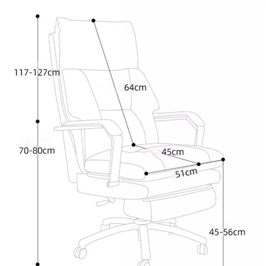Ghế Giám Đốc Văn Phòng Bọc Da Cao Cấp M223 Xoay 360 Gác Chân Ngả Lưng Thư Giãn Giá 4.045.000