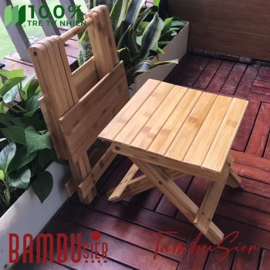 Ghế gỗ tre gấp gọn đa năng - Siêu nhẹ, tiện lợi, giảm giá 175.000đ