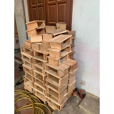 Ghế gỗ tự nhiên giá xưởng 30x16-19x8-12cm - Siêu nhẹ, bền, chỉ 45.000₫