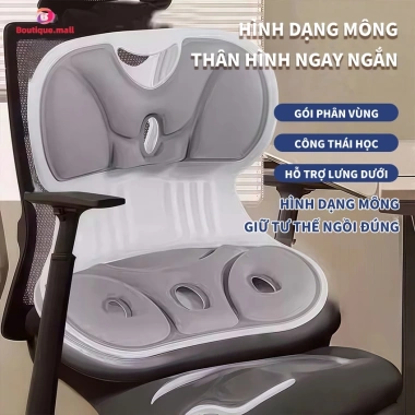 Ghế hỗ trợ chống gù BOUTIQUE - Chỉnh dáng cho trẻ em, người lớn, mẹ bầu, 128.700₫