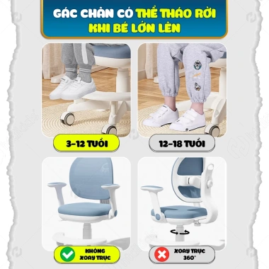Ghế học chống gù cho trẻ, tư thế chuẩn khoa học, giảm giá 1,550,000₫