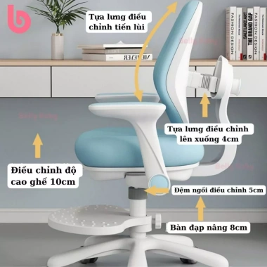 Ghế học sinh Belly TE-03 chống gù lưng, điều chỉnh tư thế, nâng hạ, hỗ trợ cận thị – chỉ 815.000₫ 4
