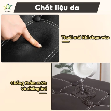 Ghế hộp đa năng 2 trong 1 gấp gọn, chắc chắn, lưu trữ và ghế sofa tiện lợi 4