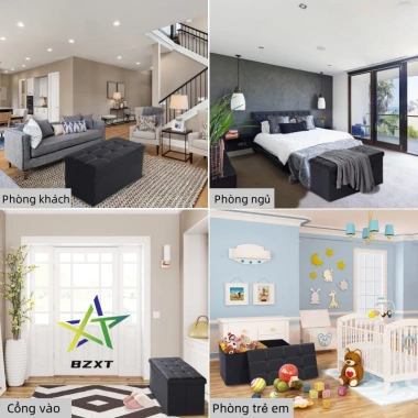 Ghế hộp đa năng 2 trong 1 gấp gọn, chắc chắn, lưu trữ và ghế sofa tiện lợi 7