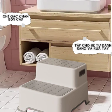 Ghế kê chân toilet đa năng cho bé, ghế bậc thang tiện dụng, giảm giá chỉ 85.000đ 3