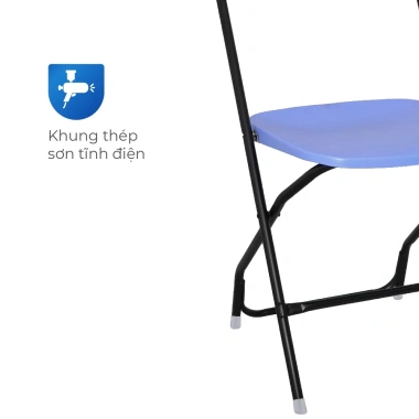 Ghế lưng tựa gấp gọn Jumbo QUI PHÚC thép sơn tĩnh điện, lưng nhựa cao cấp, bền màu, siêu thoải mái, giá 199.260₫ 4 Ghế lưng tựa gấp gọn Jumbo QUI PHÚC thép sơn tĩnh điện, lưng nhựa cao cấp, bền màu, siêu thoải mái, giá 199.260₫ 4