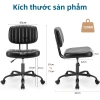 Ghế máy tính công thái học xoay, ghế học, cất gầm bàn - Giá ưu đãi 1.05 triệu 9