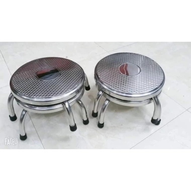 Ghế ngồi chân thấp Inox 100% giá 65.000 VNĐ, bền đẹp, thiết kế hiện đại