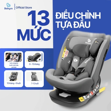 Ghế Ngồi Ô Tô BABYRO I-SPINSAFE Isofix R129 - An Toàn 0-12 tuổi, Giá 4.631.000₫ 6 Ghế Ngồi Ô Tô BABYRO I-SPINSAFE Isofix R129 - An Toàn 0-12 tuổi, Giá 4.631.000₫ 6
