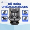 Ghế Ngồi Ô Tô BABYRO I-SPINSAFE Isofix R129, chân chống lật, an toàn 0-12 tuổi, giá ưu đãi 4