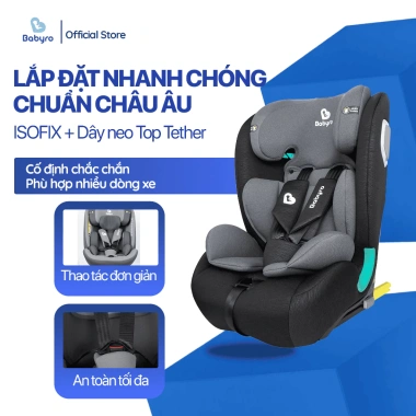 Ghế Ngồi Ô Tô BABYRO I-WING Isofix ECE-R129 Top Tether - An Toàn, Tiện Lợi cho Trẻ 3-12 tuổi Giá 3,407,000 VND 7 Ghế Ngồi Ô Tô BABYRO I-WING Isofix ECE-R129 Top Tether - An Toàn, Tiện Lợi cho Trẻ 3-12 tuổi Giá 3,407,000 VND 7
