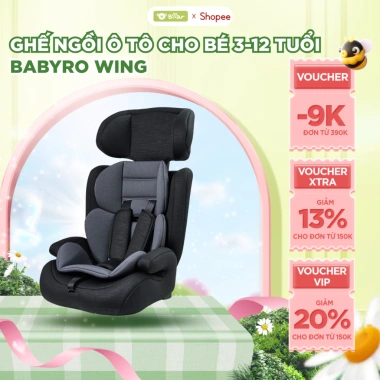 Ghế Ngồi Ô Tô Babyro Wing Isofix ECE‑R44 Đai An Toàn 5 Điểm cho Trẻ 3‑12 tuổi - Giá 2,316,000₫ 2 Ghế Ngồi Ô Tô Babyro Wing Isofix ECE‑R44 Đai An Toàn 5 Điểm cho Trẻ 3‑12 tuổi - Giá 2,316,000₫ 2