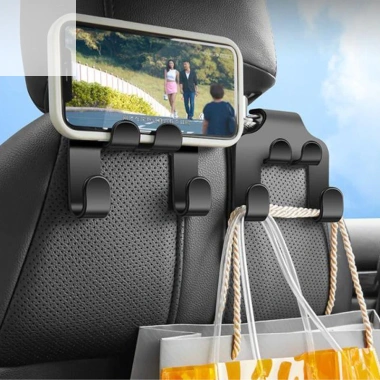 Ghế Ngồi Ô Tô CORED Đen: Tựa Đầu, Móc Treo Đa Năng, Giá Đỡ, Lưu Trữ Túi Xách, Giá Ưu Đãi 33.330₫