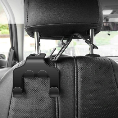Ghế Ngồi Ô Tô CORED Đen: Tựa Đầu, Móc Treo Đa Năng, Giá Đỡ, Lưu Trữ Túi Xách, Giá Ưu Đãi 33.330₫